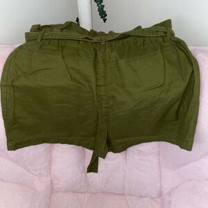 Olive Green Women's Shorts